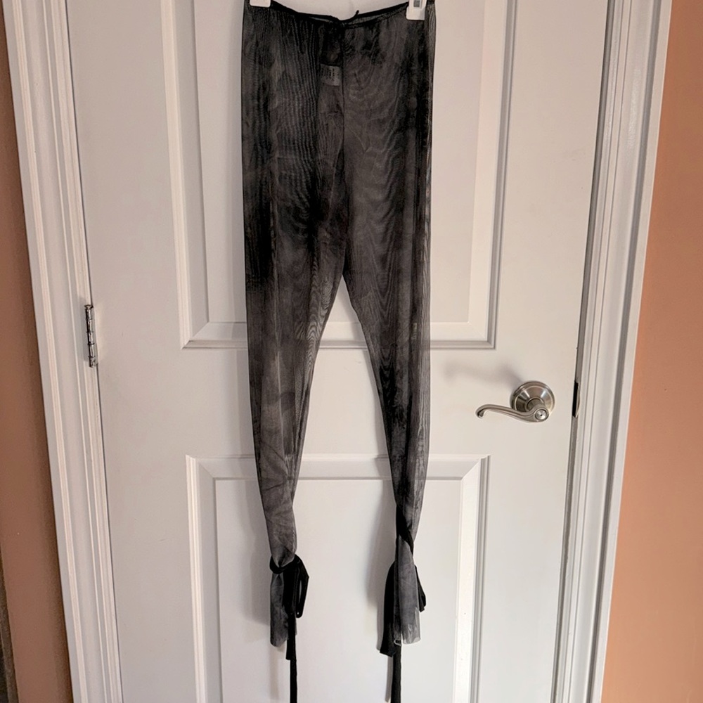 Child’s XL unisex sheer tie dye dance pants Halloween costume dress up pretend